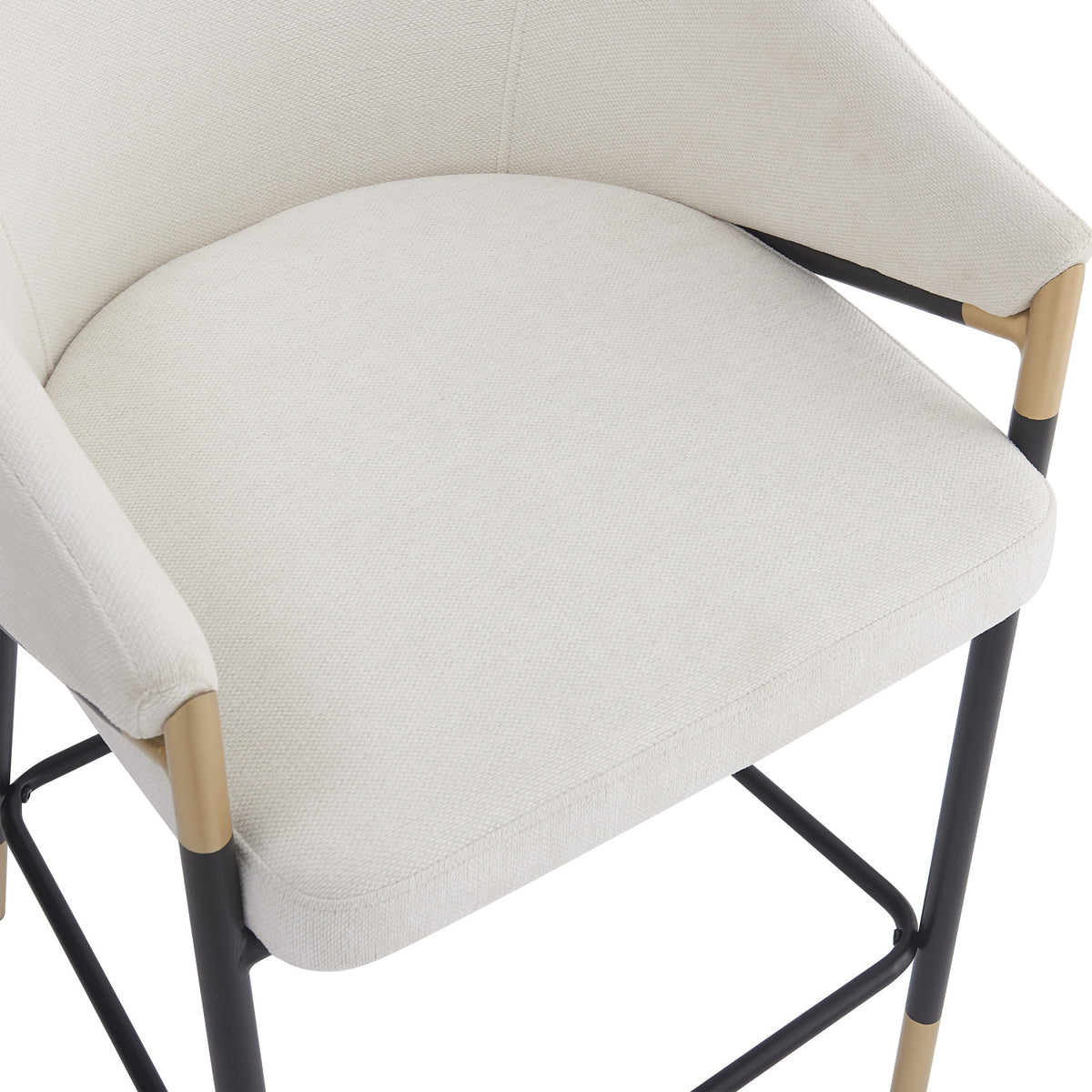Gold Accent Modern Counter Stools (2) | OROA