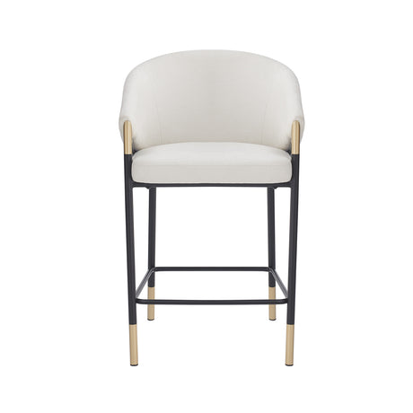 Modern European furniture - Gold Accent Modern Counter Stools (2) - www.oroa.com