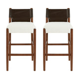 Modern Solid Wood Barstools (2) | OROA