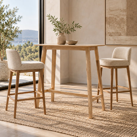 Modern Aesthetic Wood Bar Table | Maison Naturelle