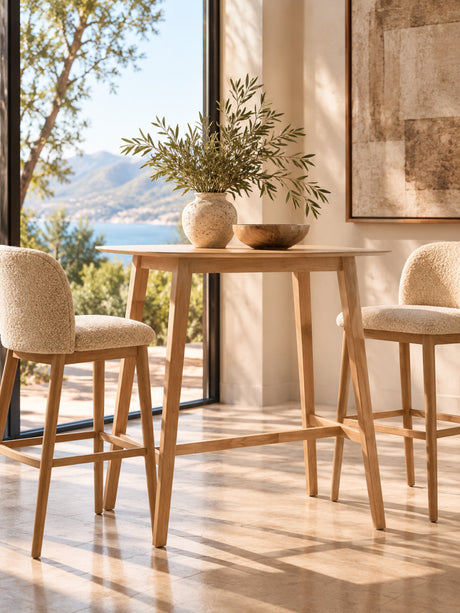 Modern European furniture - Modern Aesthetic Wood Bar Table - www.oroa.com