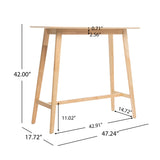 Modern European furniture - Modern Aesthetic Wood Bar Table - www.oroa.com