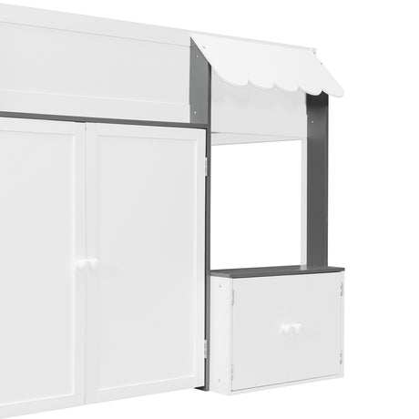 Loft House Bed with Playhouse & Storage | OROA Kids