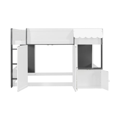Loft House Bed with Playhouse & Storage | OROA Kids