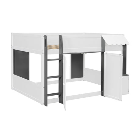 Loft House Bed with Playhouse & Storage | OROA Kids