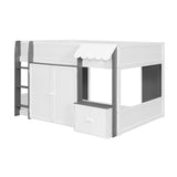 Loft House Bed with Playhouse & Storage | OROA Kids