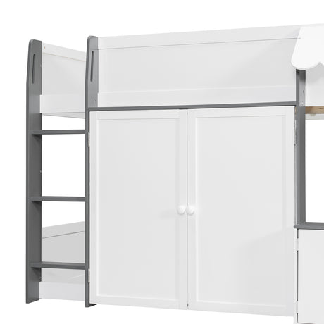 Loft House Bed with Playhouse & Storage | OROA Kids
