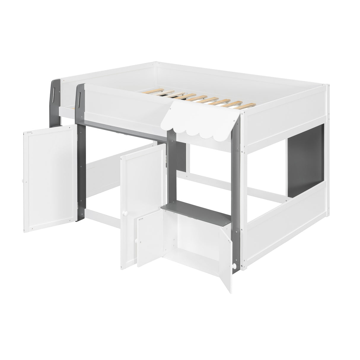 Loft House Bed with Playhouse & Storage | OROA Kids
