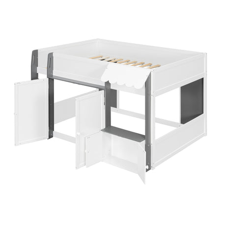 Loft House Bed with Playhouse & Storage | OROA Kids