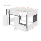 Loft House Bed with Playhouse & Storage | OROA Kids