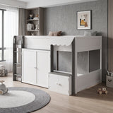 Loft House Bed with Playhouse & Storage | OROA Kids