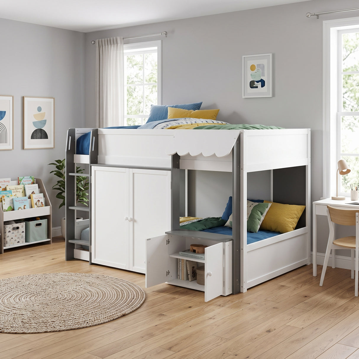 Loft House Bed with Playhouse & Storage | OROA Kids
