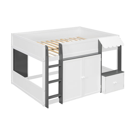 Loft House Bed with Playhouse & Storage | OROA Kids