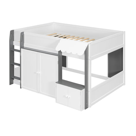 Loft House Bed with Playhouse & Storage | OROA Kids