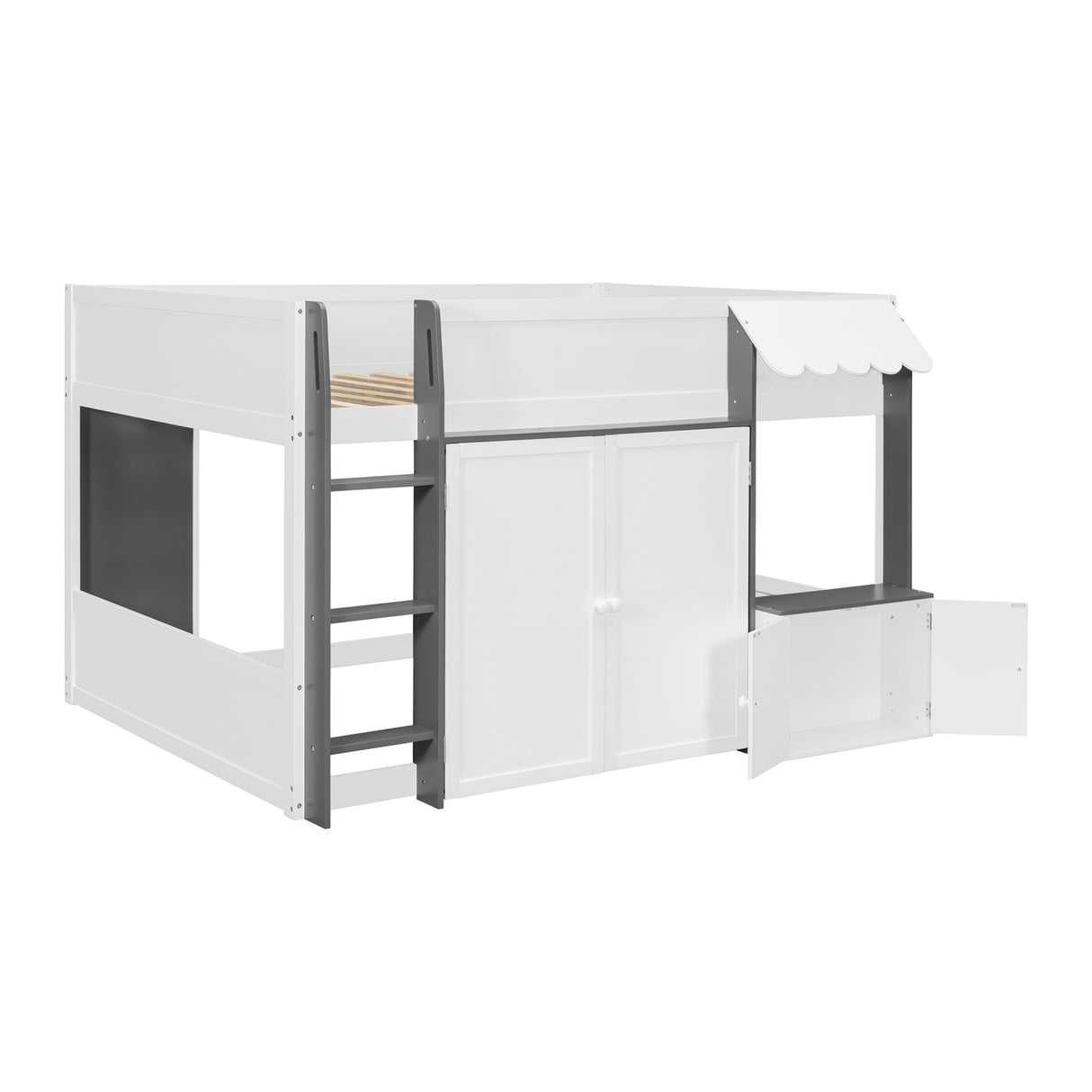 Loft House Bed with Playhouse & Storage | OROA Kids