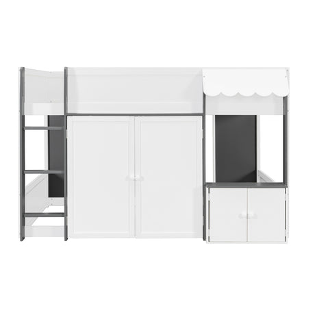 Loft House Bed with Playhouse & Storage | OROA Kids