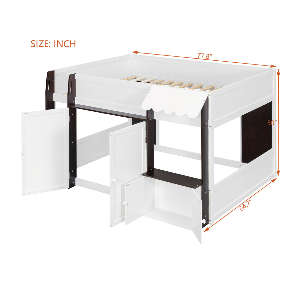 Modern Wood Kids Cabin Bed | OROA Kids
