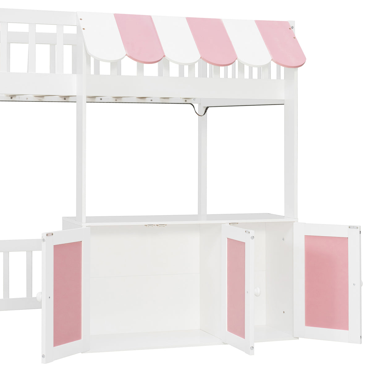 Twin Size Loft Bed with Storage Steps LED Light | OROA Kids