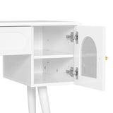 Modern White Vanity Makeup Table and Chair Set | OROA Kids