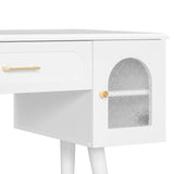 Modern White Vanity Makeup Table and Chair Set | OROA Kids