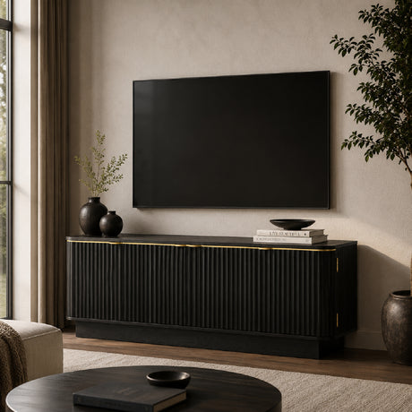 Mid-Century Black Modern TV Stand | OROA
