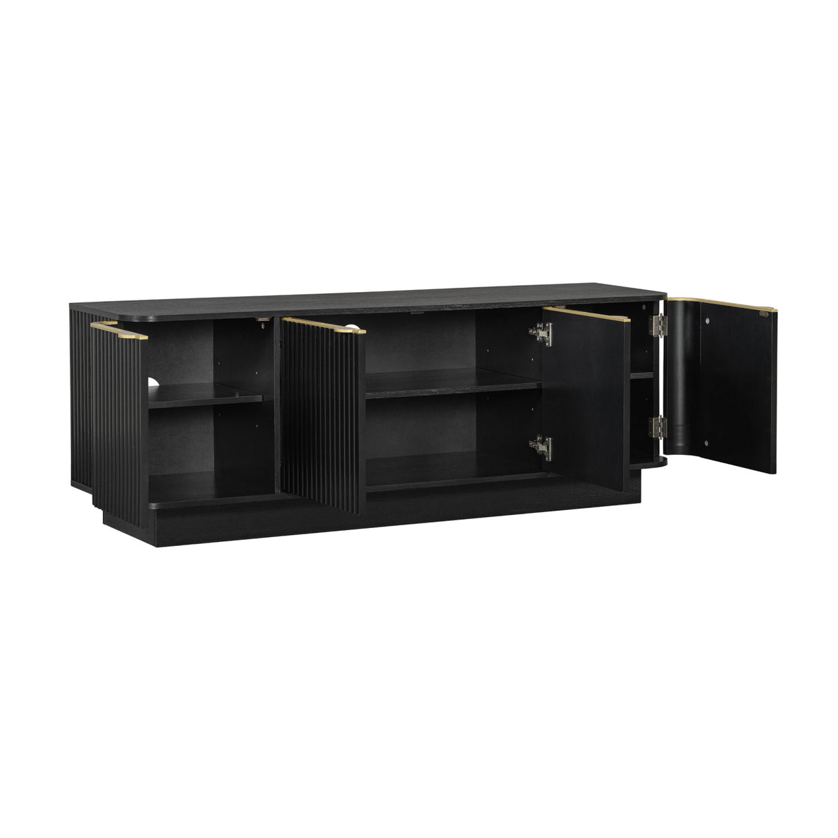 Mid-Century Black Modern TV Stand | OROA