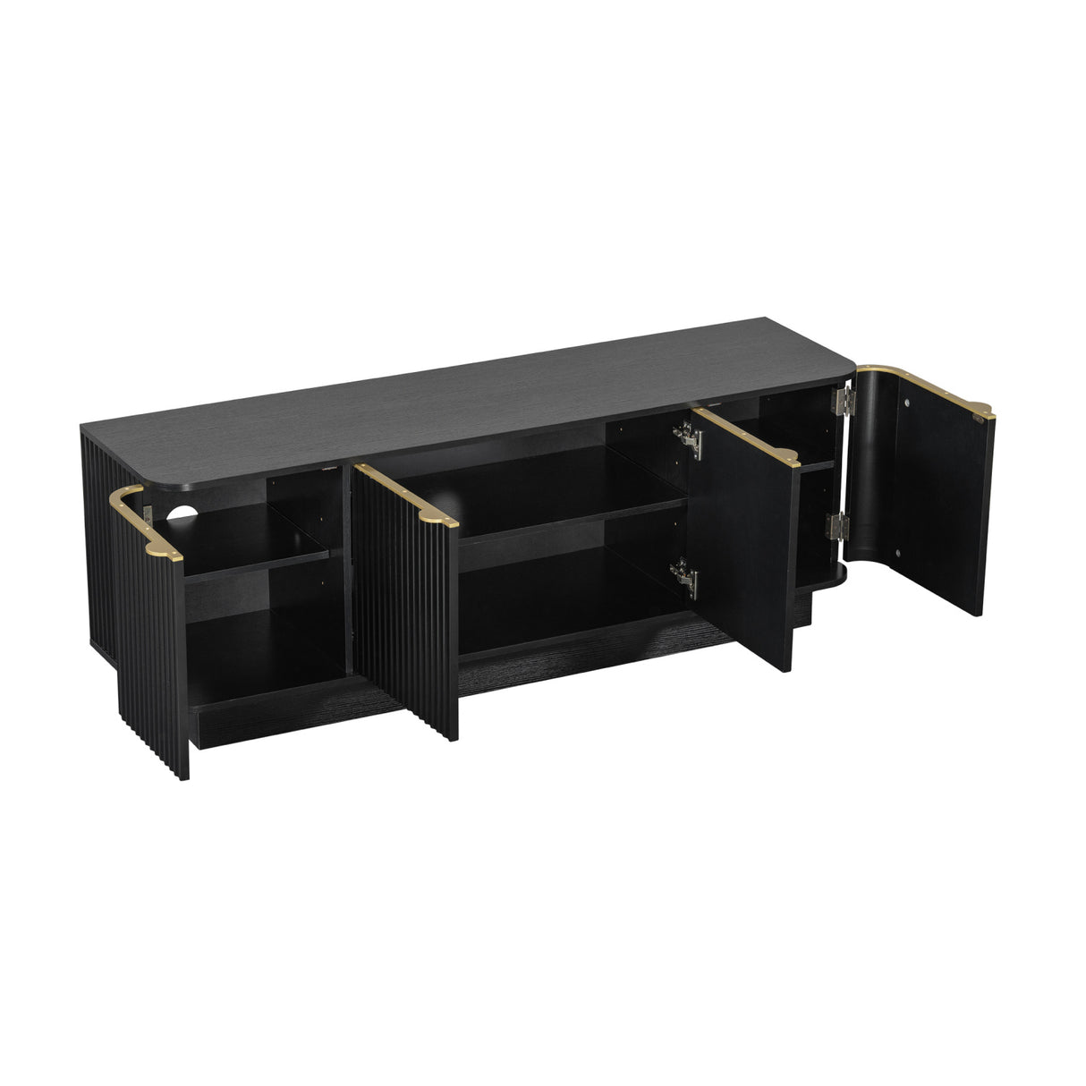 Mid-Century Black Modern TV Stand | OROA