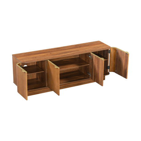 Mid-Century Brown Modern TV Stand | OROA