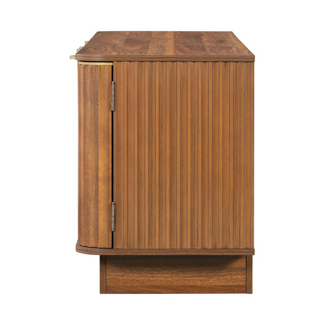Mid-Century Brown Modern TV Stand | OROA
