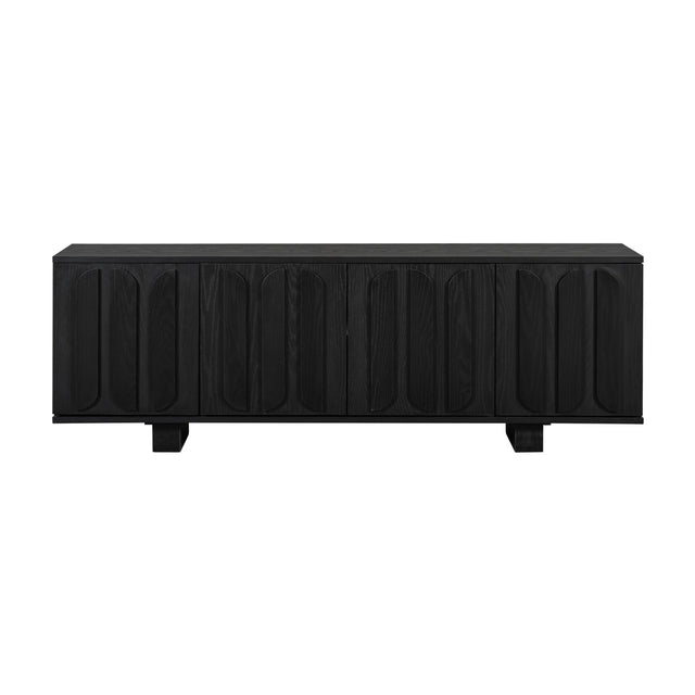 Modern European furniture - 63'' Black Vibe Haus TV Stand - www.oroa.com