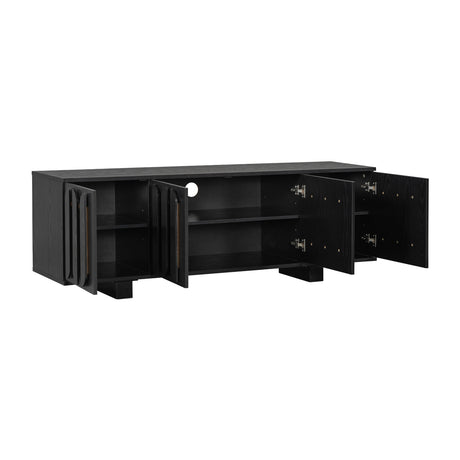 Modern European furniture - 63'' Black Vibe Haus TV Stand - www.oroa.com