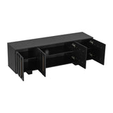 Modern European furniture - 63'' Black Vibe Haus TV Stand - www.oroa.com