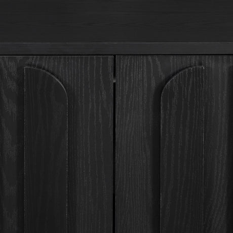 Modern European furniture - 63'' Black Vibe Haus TV Stand - www.oroa.com