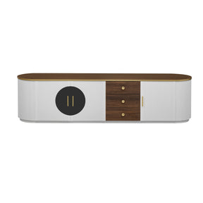 Modern European furniture - White Minimalist TV Stand - www.oroa.com