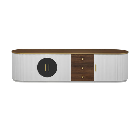 Modern European furniture - White Minimalist TV Stand - www.oroa.com