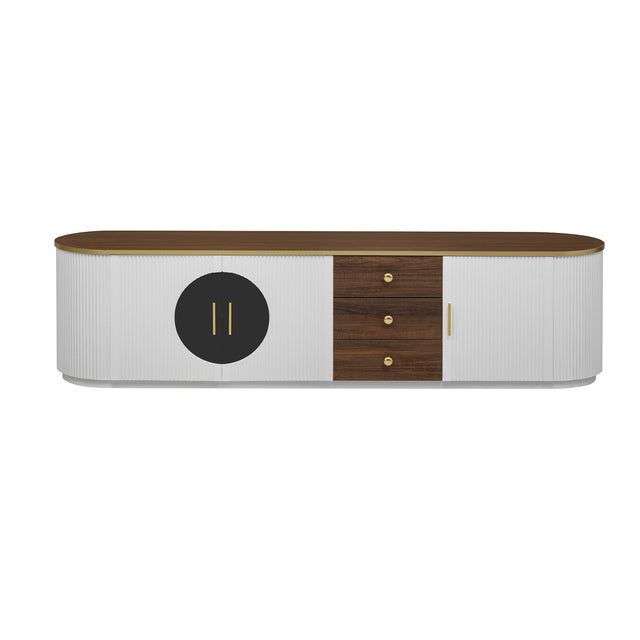 Modern European furniture - White Minimalist TV Stand - www.oroa.com