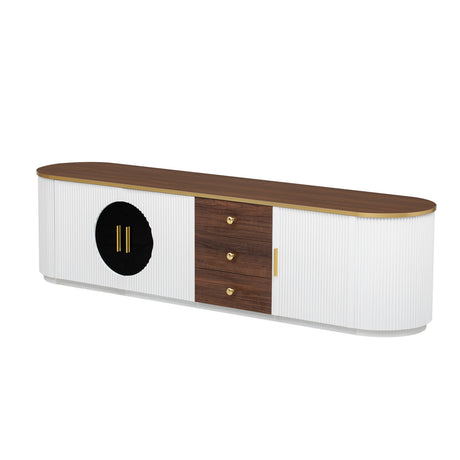 Modern European furniture - White Minimalist TV Stand - www.oroa.com