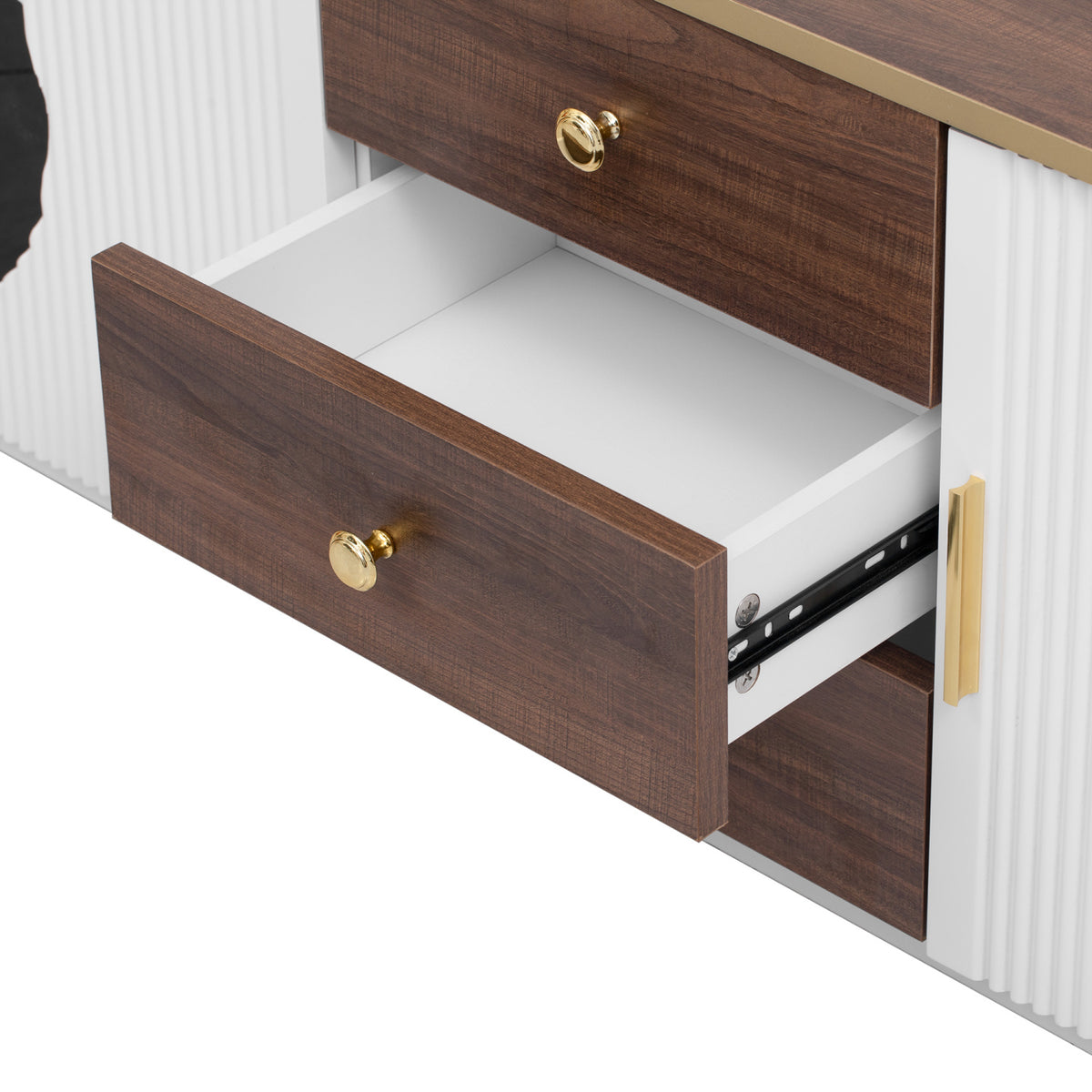 White Minimalist TV Stand | OROA