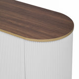 Modern European furniture - White Minimalist TV Stand - www.oroa.com