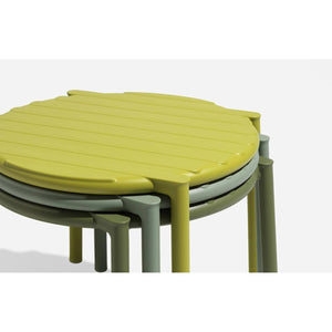   Slatted Round Outdoor Coffee Table | Oroa.com