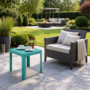   Outdoor Perforated Square Dining Table | Oroa.com