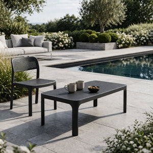   Outdoor Perforated Rectangular Dining Table | Oroa.com