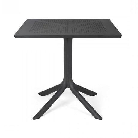 Perforated Square 4-Spoke Outdoor Dining Table | Nardi Clip