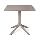 Perforated Square 4-Spoke Outdoor Dining Table | Nardi Clip