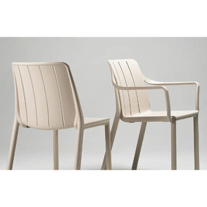   Slatted Outdoor Monobloc Chair | Oroa.com