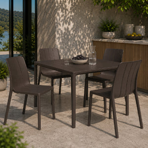   Regenerated Terra-Colored Outdoor Dining Chair | Oroa.com