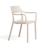 Fiberglass Outdoor Monobloc Dining Armchair | Nardi Cassia