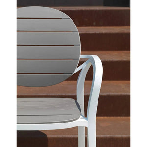   Round-Back Slatted Armchair | Oroa.com