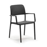 Perforated Fiberglass Outdoor Dining Armchair | Nardi Bora