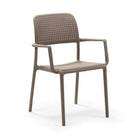 Perforated Fiberglass Outdoor Dining Armchair | Nardi Bora